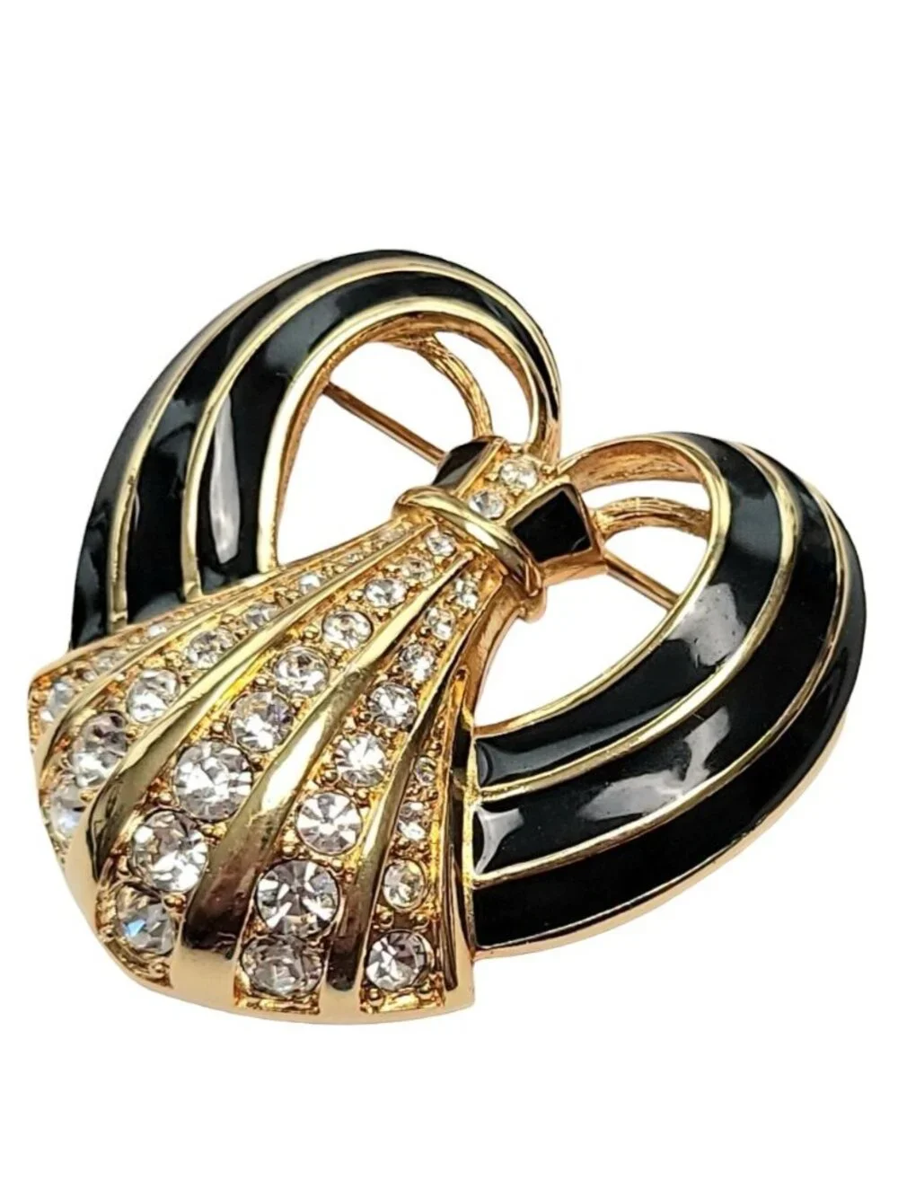 Swarovski black enamel